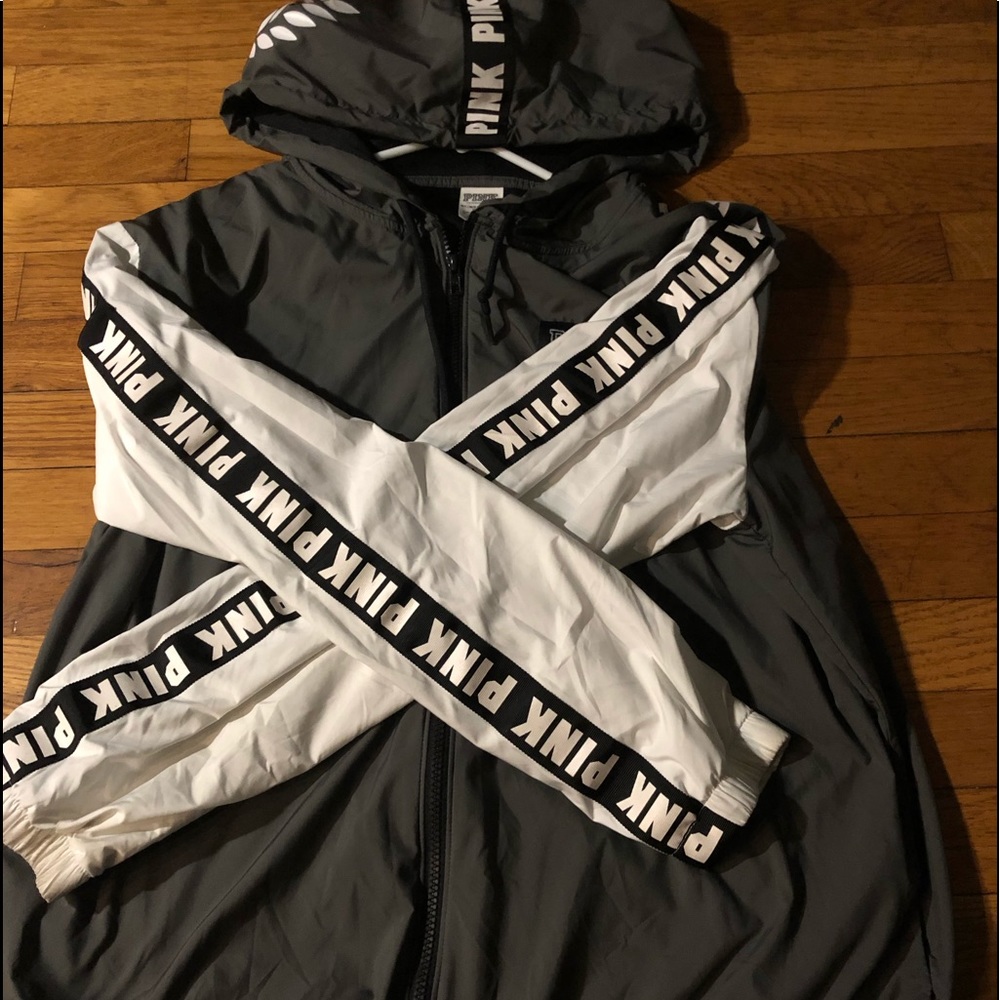 VS Pink windbreaker hoodie